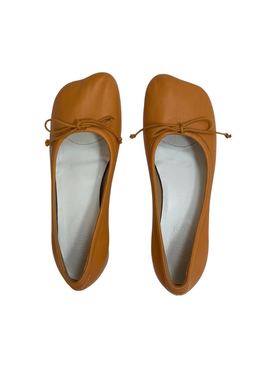 Maison Martin Margiela Shoes - MM6 Maison Martin Margiela Anatomic Leather Yellow Orange Ballerina Pumps 38.5